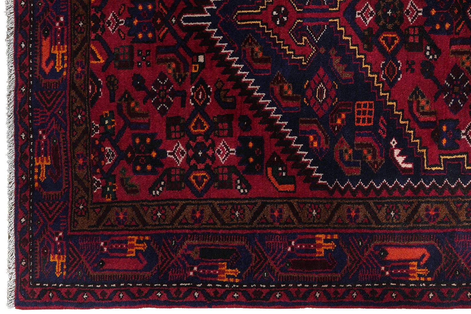 Khamseh — Hand-knotted, 125x203 cm, Blue, 100% Virgin Wool | View 3