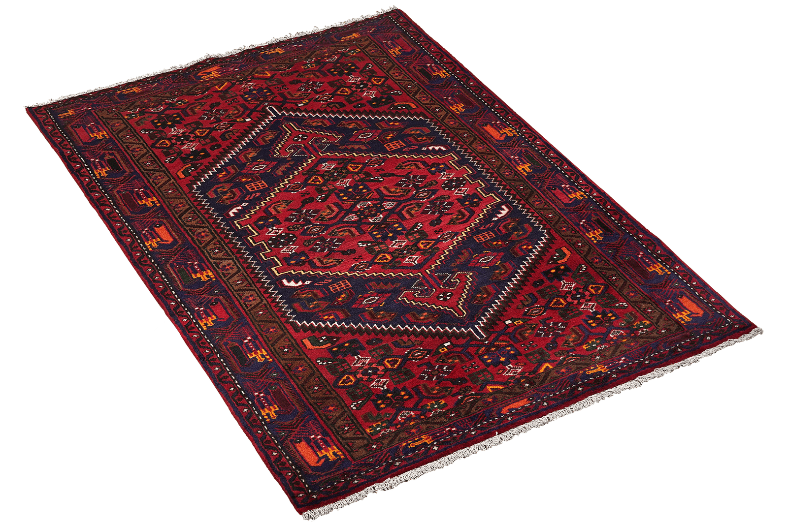 Khamseh — Hand-knotted, 125x203 cm, Blue, 100% Virgin Wool | View 4