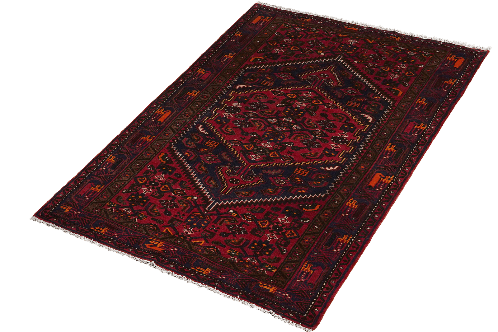 Khamseh — Hand-knotted, 125x203 cm, Blue, 100% Virgin Wool | View 5