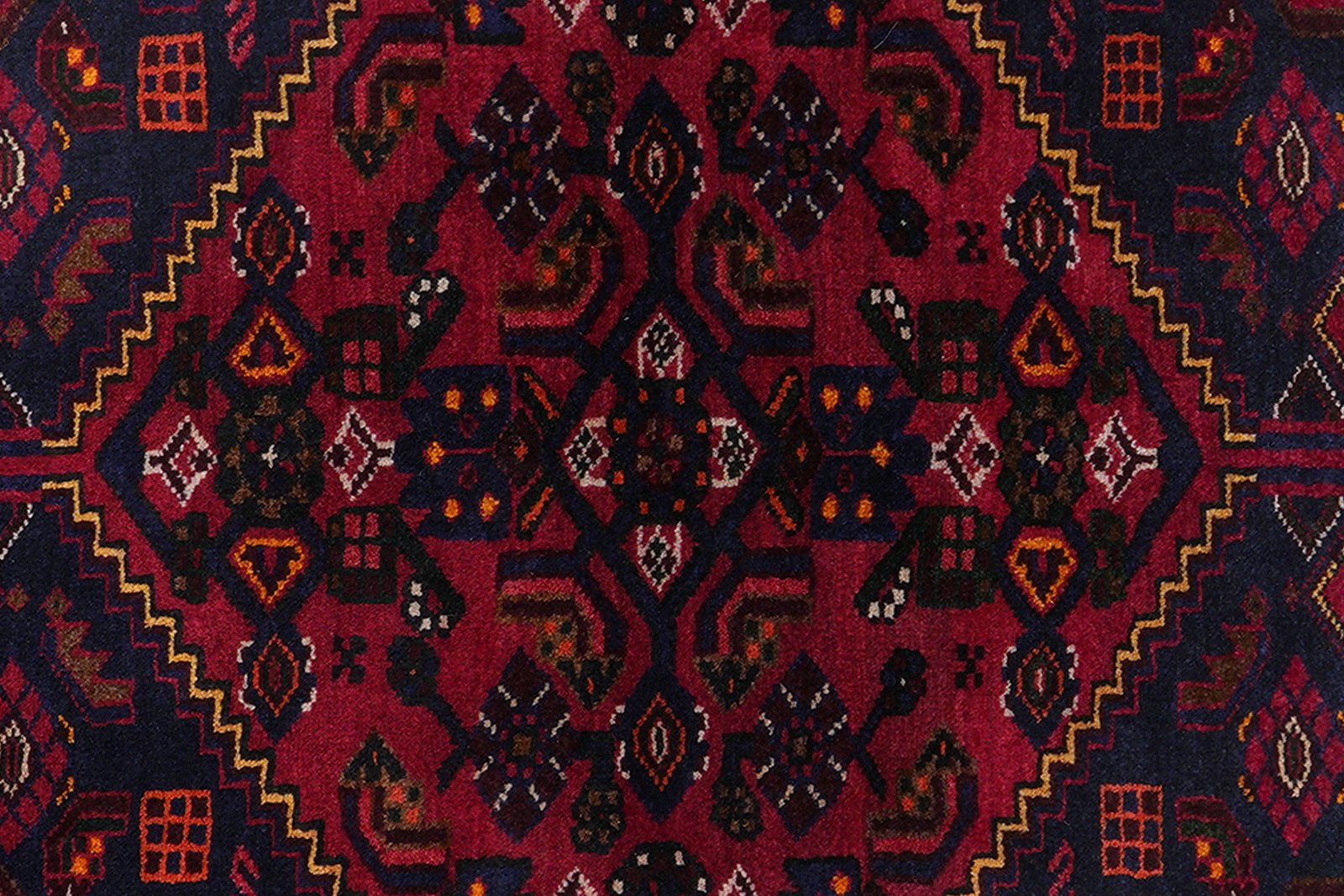 Khamseh — Hand-knotted, 125x203 cm, Blue, 100% Virgin Wool | View 6