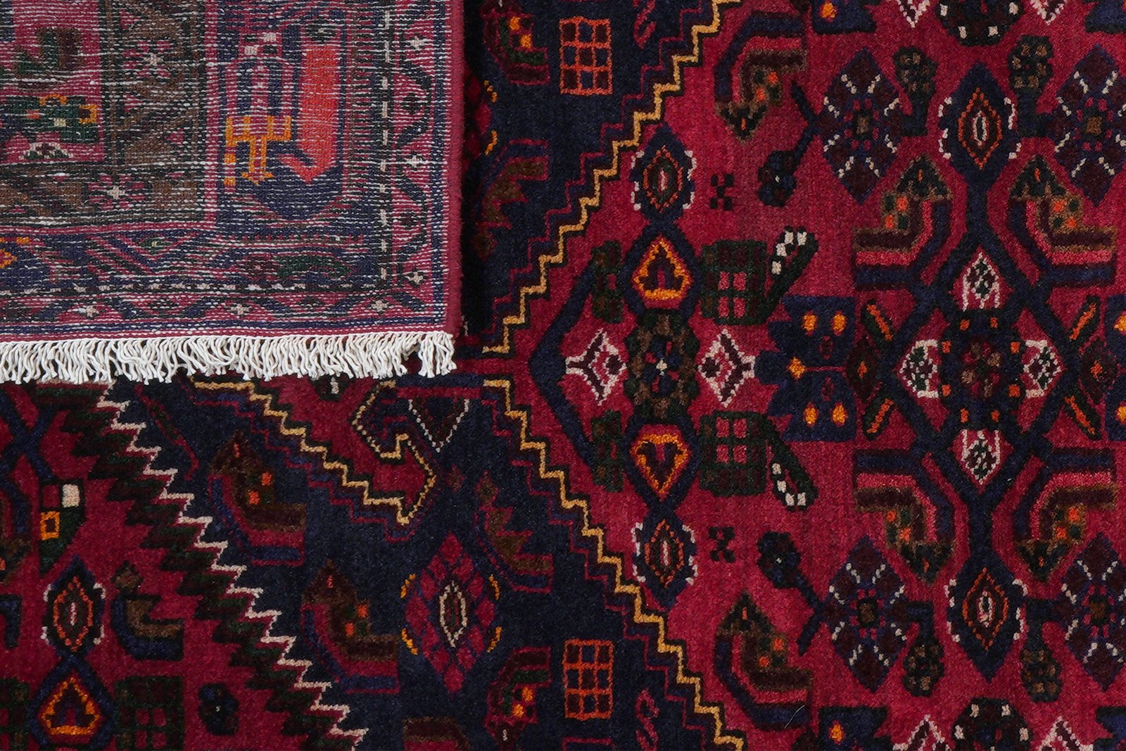 Khamseh — Hand-knotted, 125x203 cm, Blue, 100% Virgin Wool | View 7