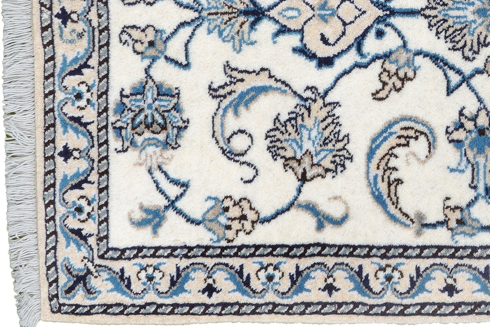 Nain 12La — Hand-knotted, 73x140 cm, Beige, 100% Virgin Wool | View 3