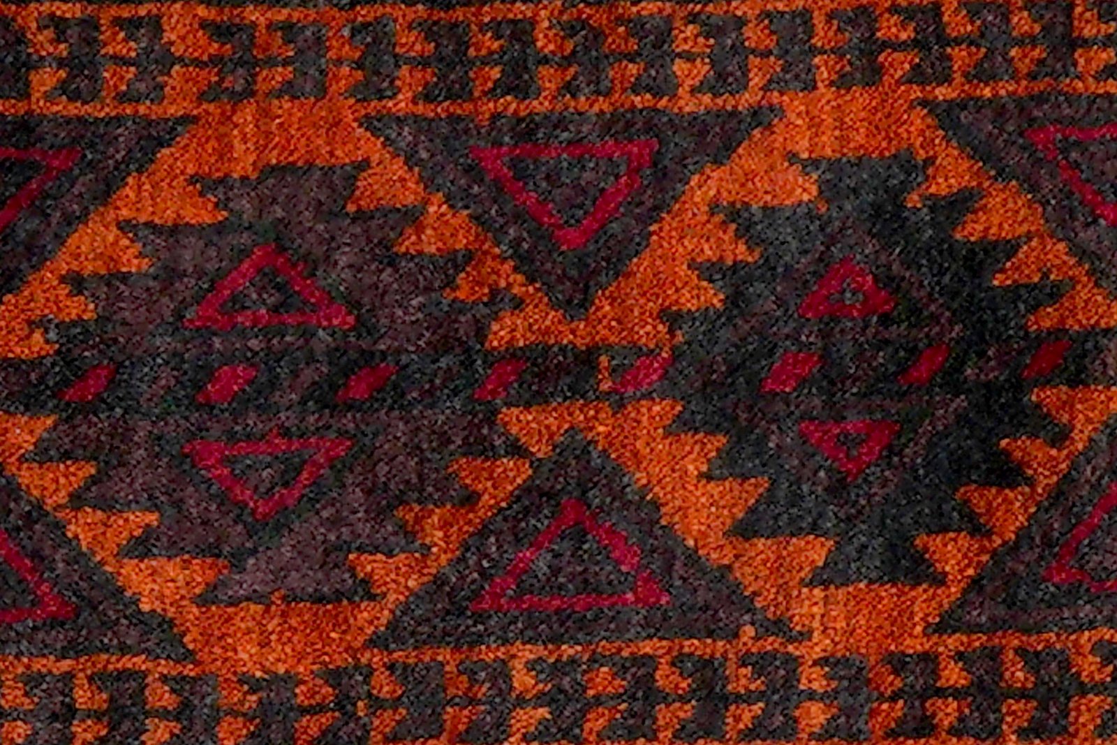 Belutch — Hand-knotted, 47x88 cm, Orange, 100% Virgin Wool | View 6