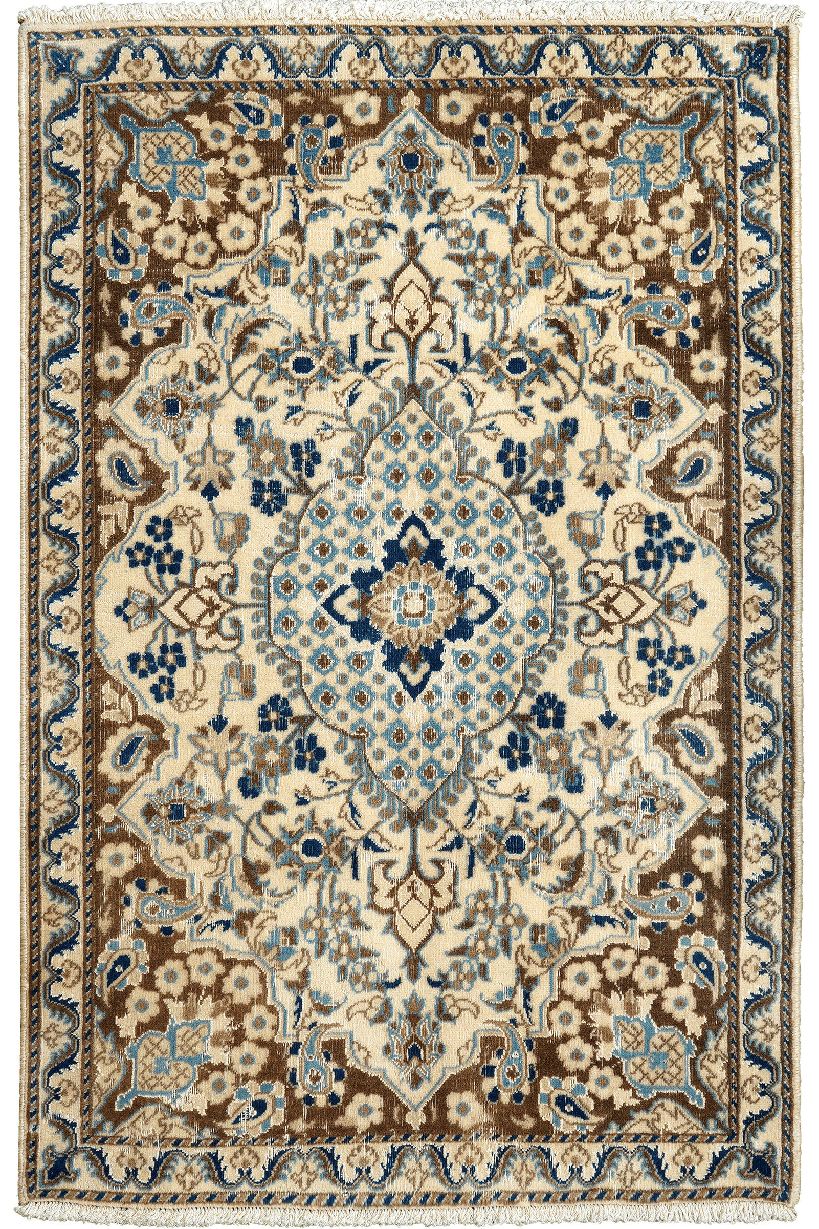 Heritage — Hand-knotted, 85x135 cm, Beige, 100% Virgin Wool | Main view