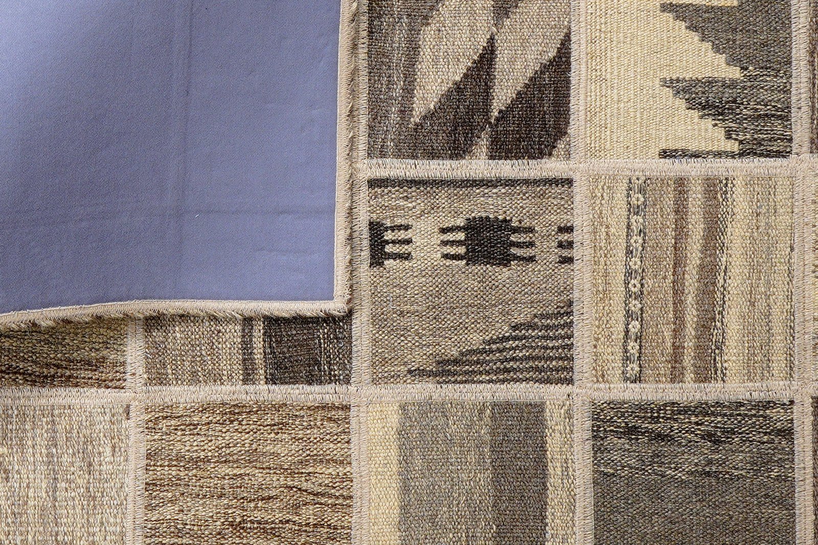 Kelim Tekkeh — Handmade, 150x200 cm, Beige, 100% Virgin Wool | View 6