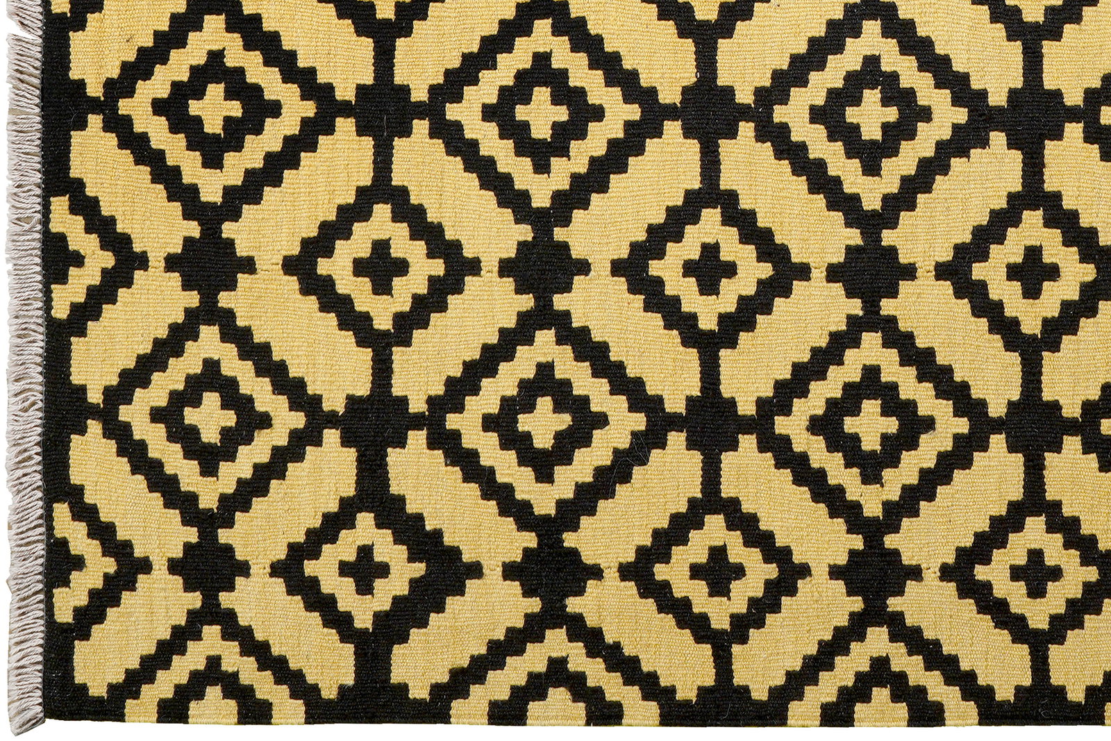 Kelim Gashgai — Handgefertigt, 192x157 cm, Gelb, 100% Virgin Wool | View 4