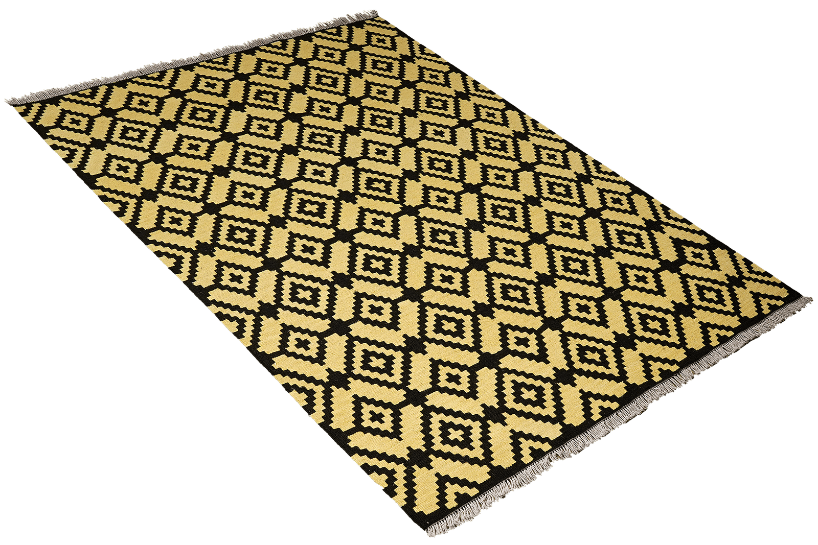 Kelim Gashgai — Handmade, 157x192 cm, Black, 100% Virgin Wool | View 4