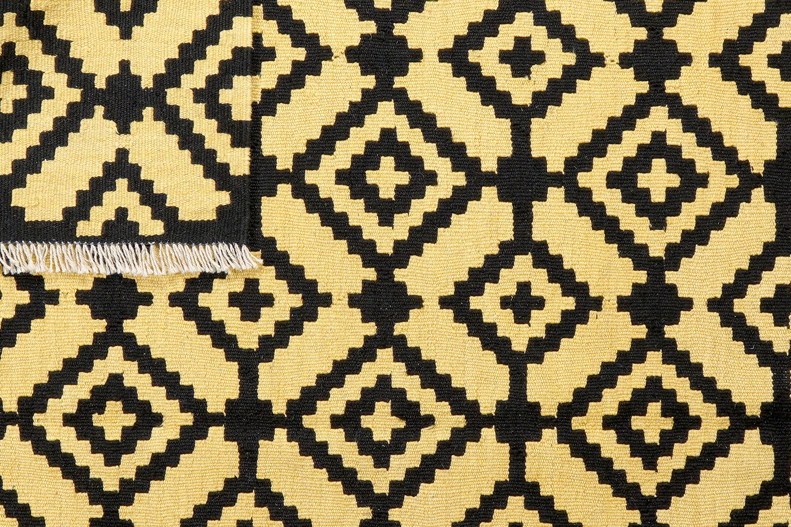 Kelim Gashgai — Handgefertigt, 192x157 cm, Gelb, 100% Virgin Wool | View 7