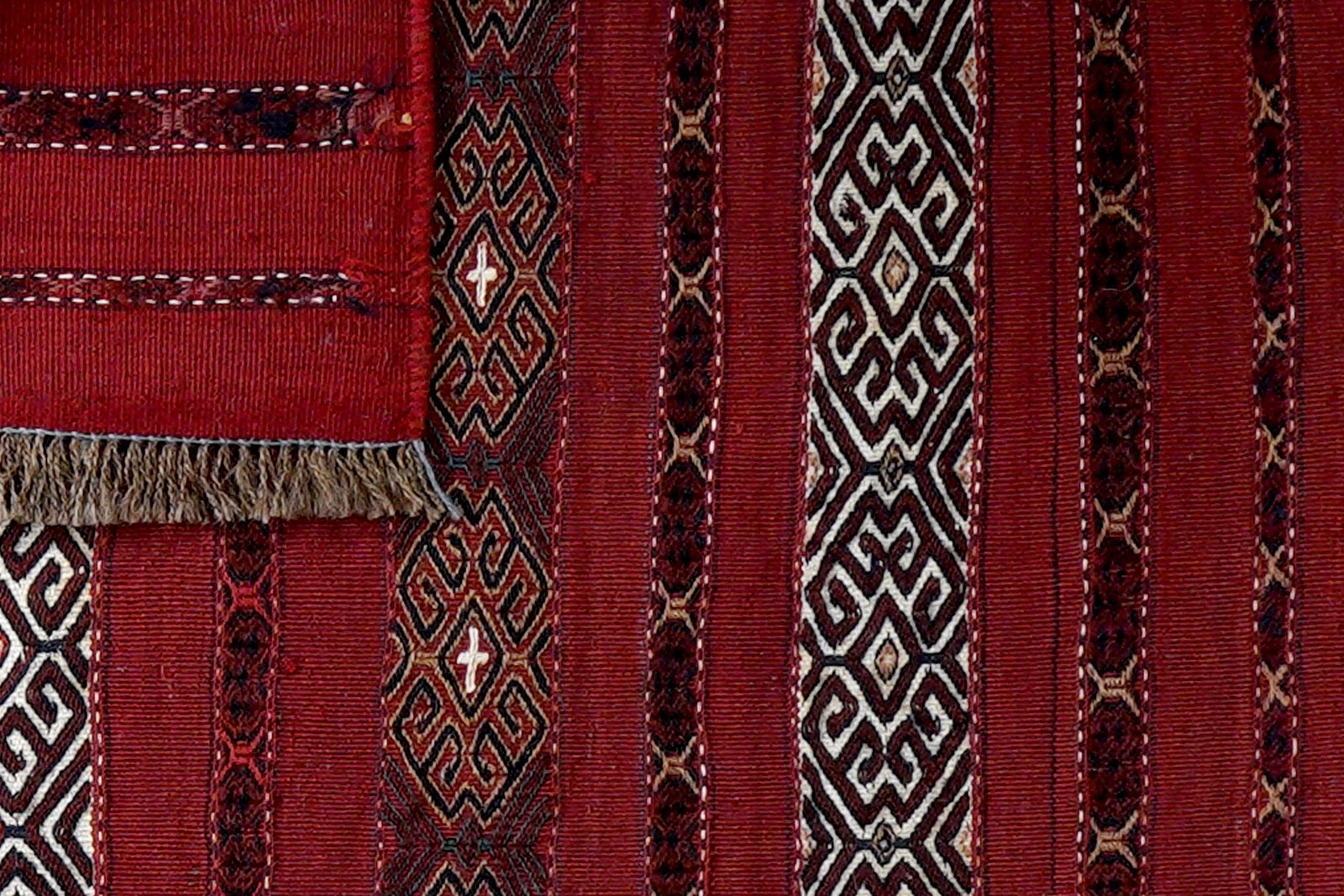 Kelim Belutch — Handmade, 108x62 cm, Red, 100% Virgin Wool | View 6