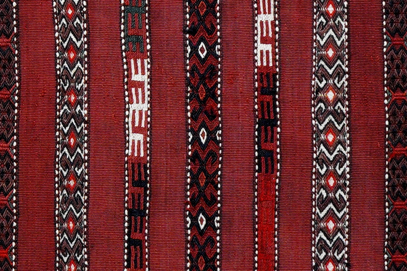 Kelim Turkman — Handmade, 101x51 cm, Red, 100% Virgin Wool | View 5