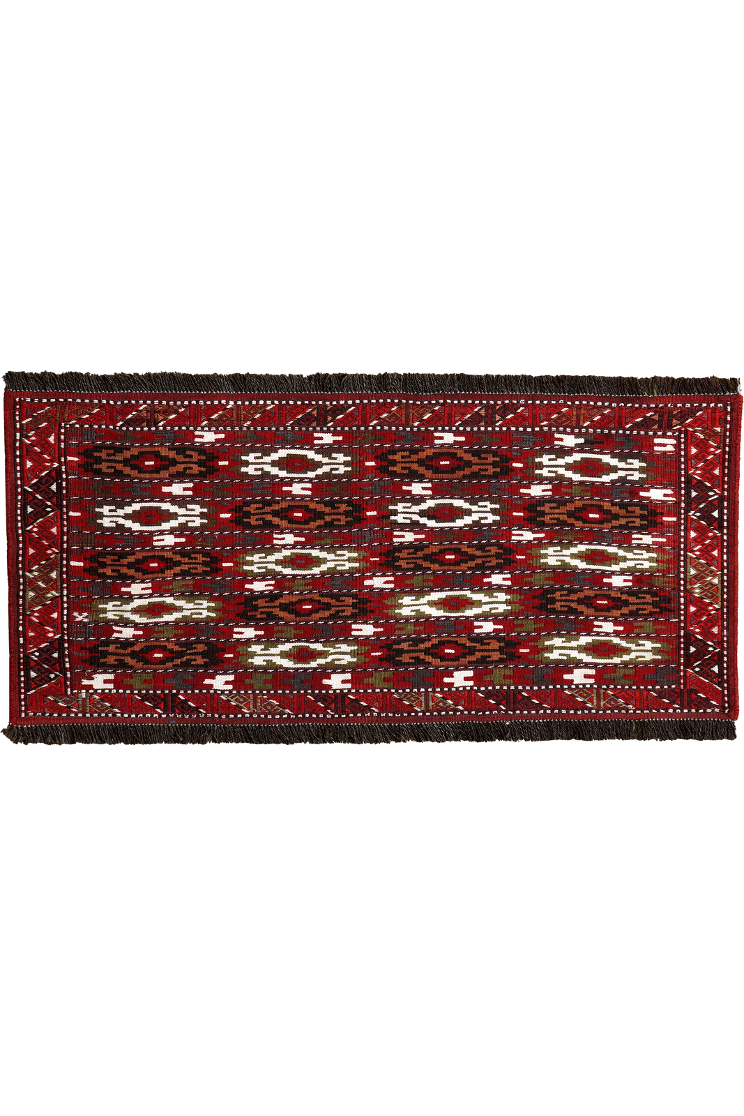 Kelim Turkman — Handmade, 100x45 cm, Multicolor, 100% Virgin Wool | Main view