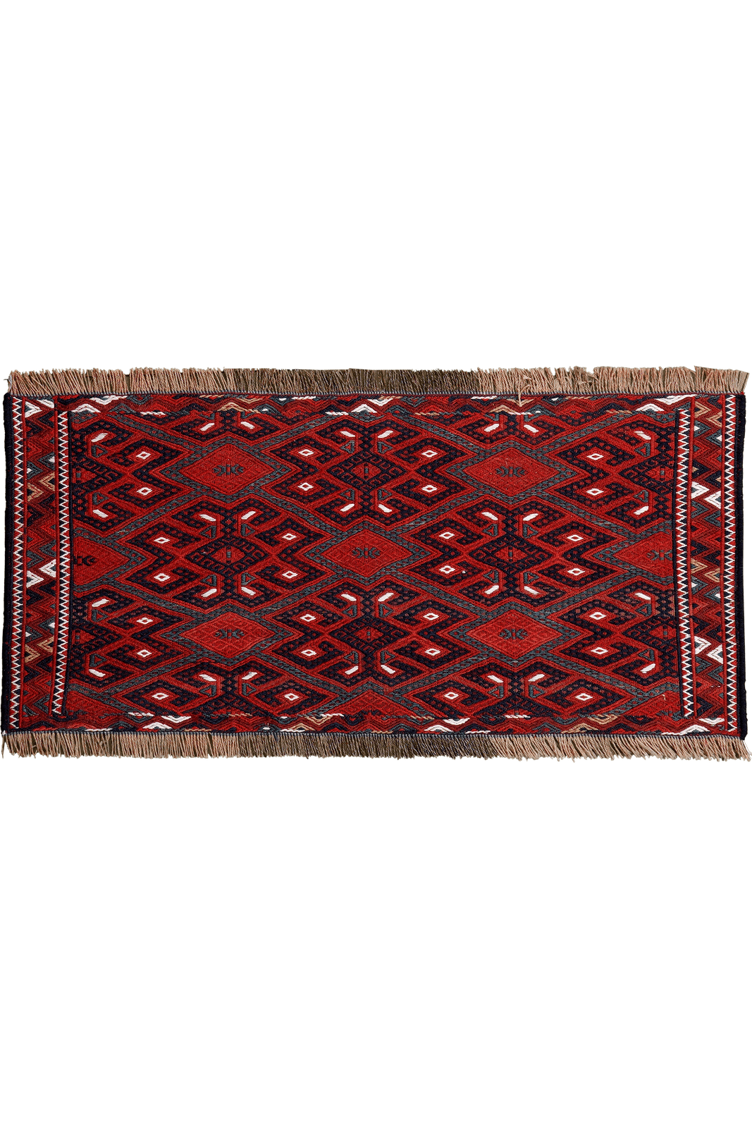 Kelim Turkman — Handmade, 85x39 cm, Multicolor, 100% Virgin Wool | Main view