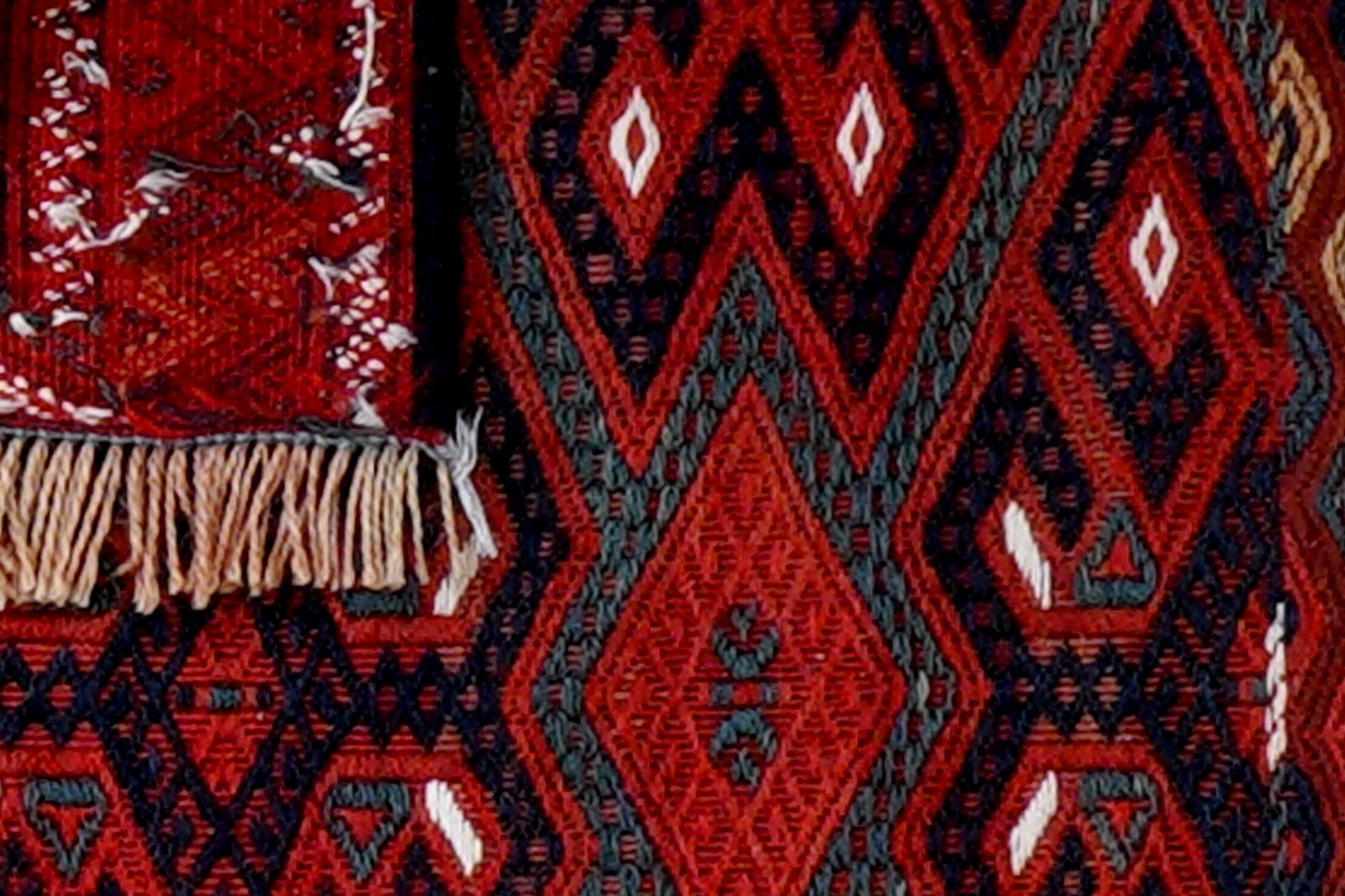 Kelim Turkman — Handmade, 85x39 cm, Multicolor, 100% Virgin Wool | View 6