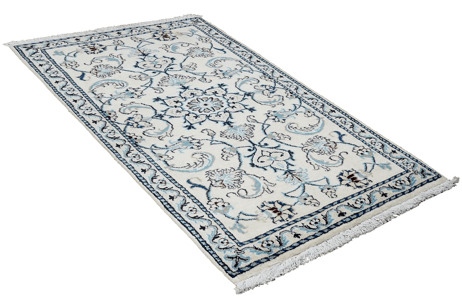 Nain 12La — Hand-knotted, 66x138 cm, Beige, 100% Virgin Wool | View 4