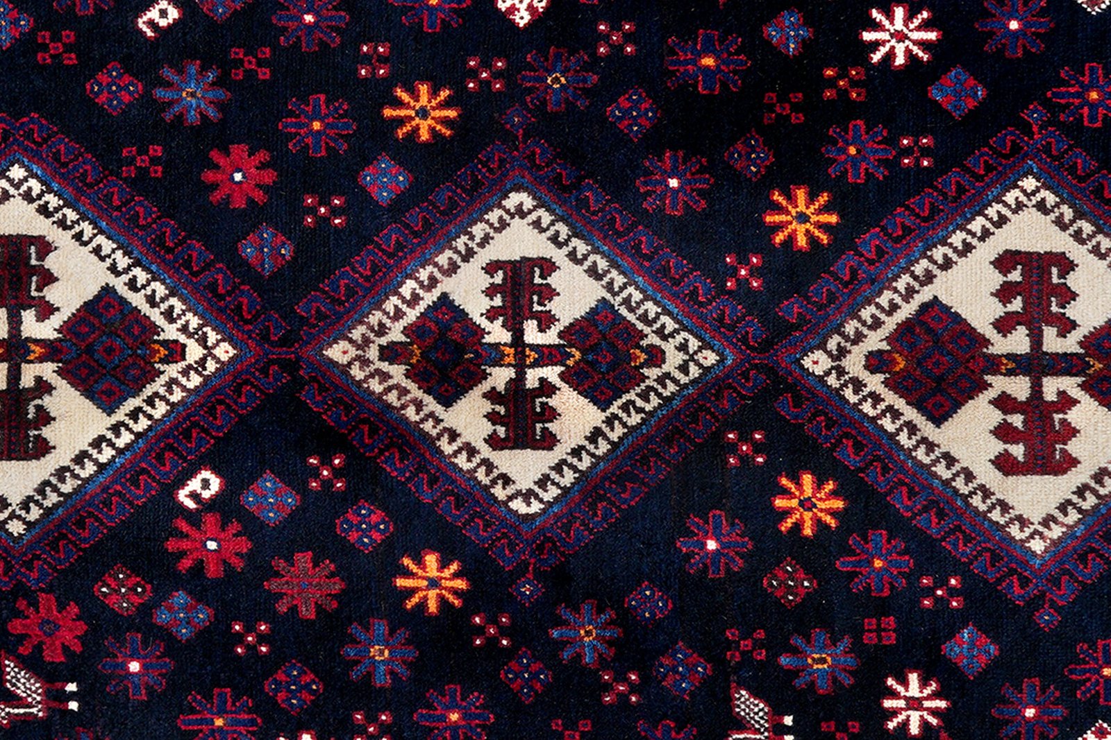 Afshar — Hand-knotted, 161x230 cm, Blue, 100% Virgin Wool | View 6