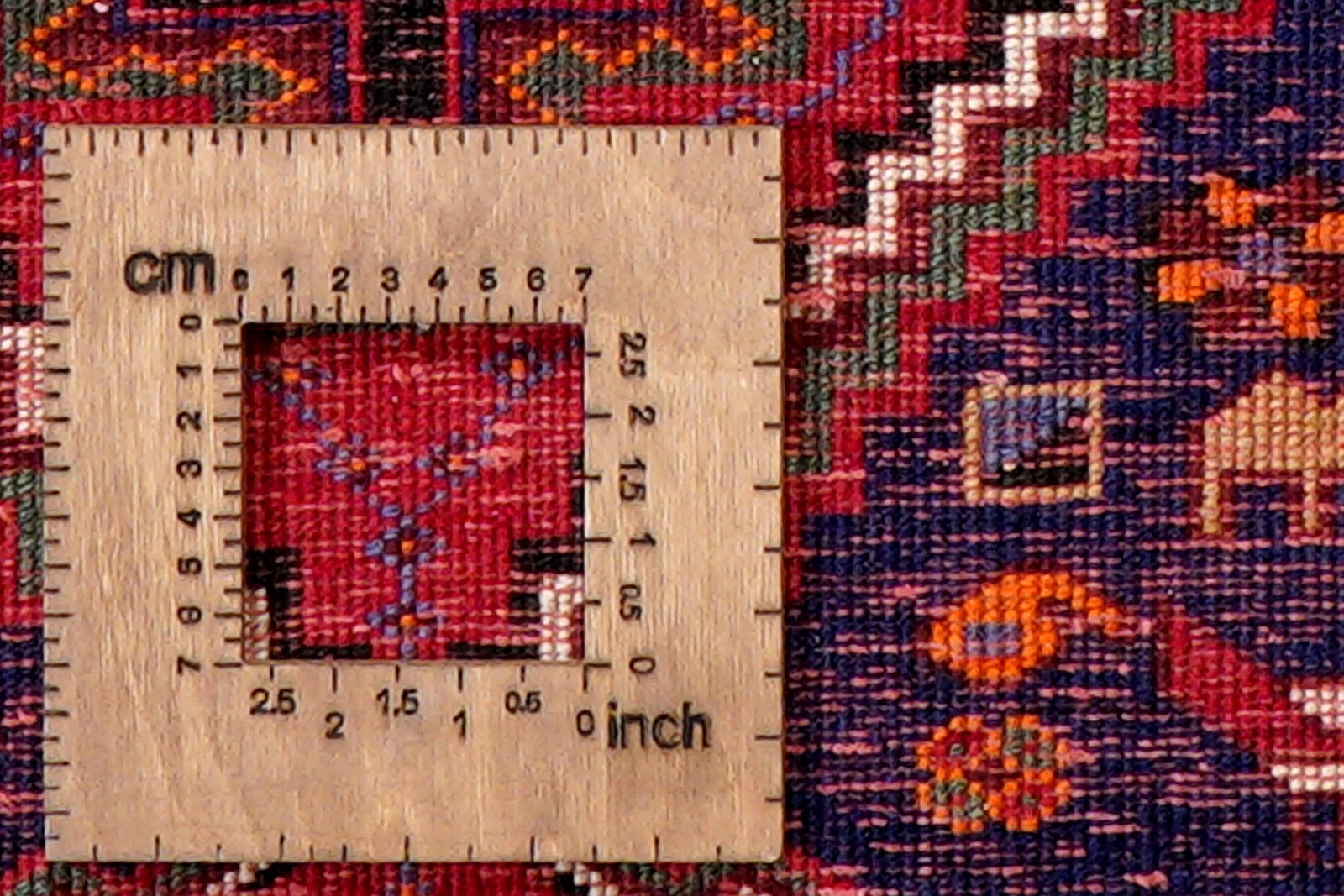 Afshar — Hand-knotted, 165x237 cm, Red, 100% Virgin Wool | View 8