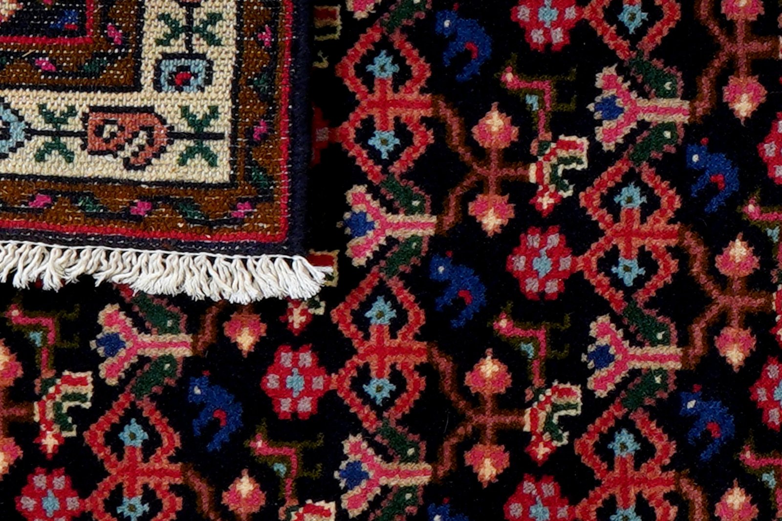 Hamadan — Hand-knotted, 69x187 cm, Blue, 100% Virgin Wool | View 7