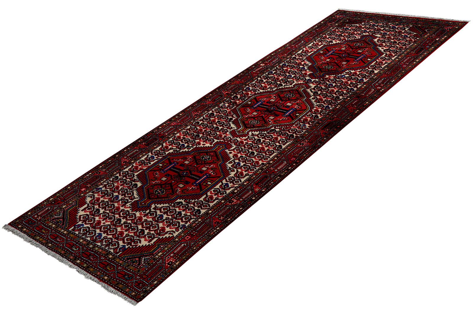 Assadabad — Hand-knotted, 79x290 cm, Beige, 100% Virgin Wool | View 5