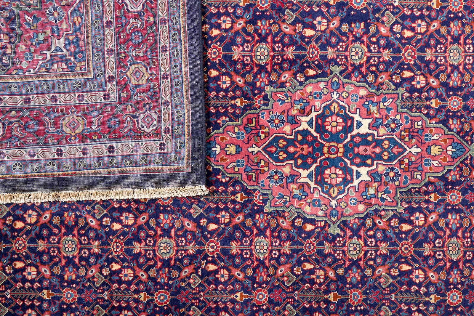 Sarough — Hand-knotted, 212x313 cm, Blue, 100% Virgin Wool | View 7