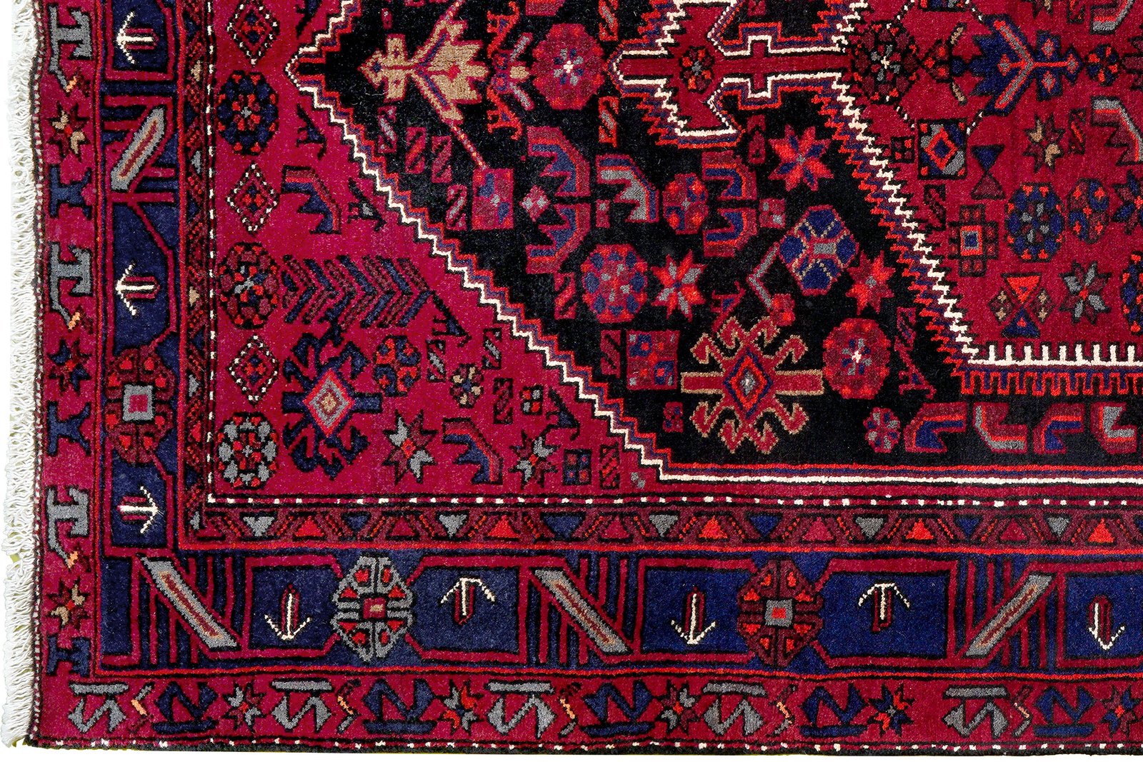 Khamseh — Hand-knotted, 151x259 cm, Black, 100% Virgin Wool | View 3