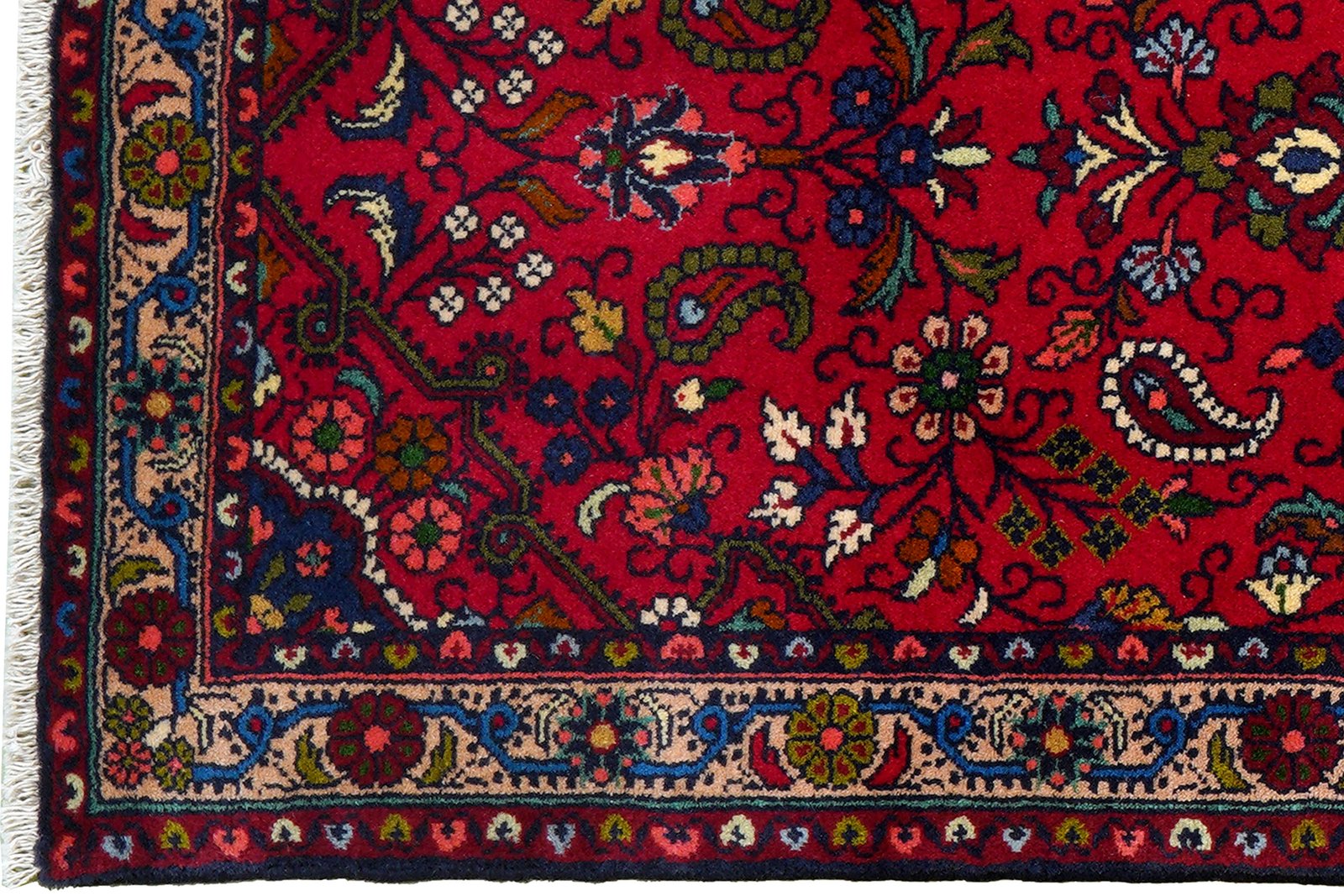 Mehreban — Hand-knotted, 82x292 cm, Red, 100% Virgin Wool | View 3