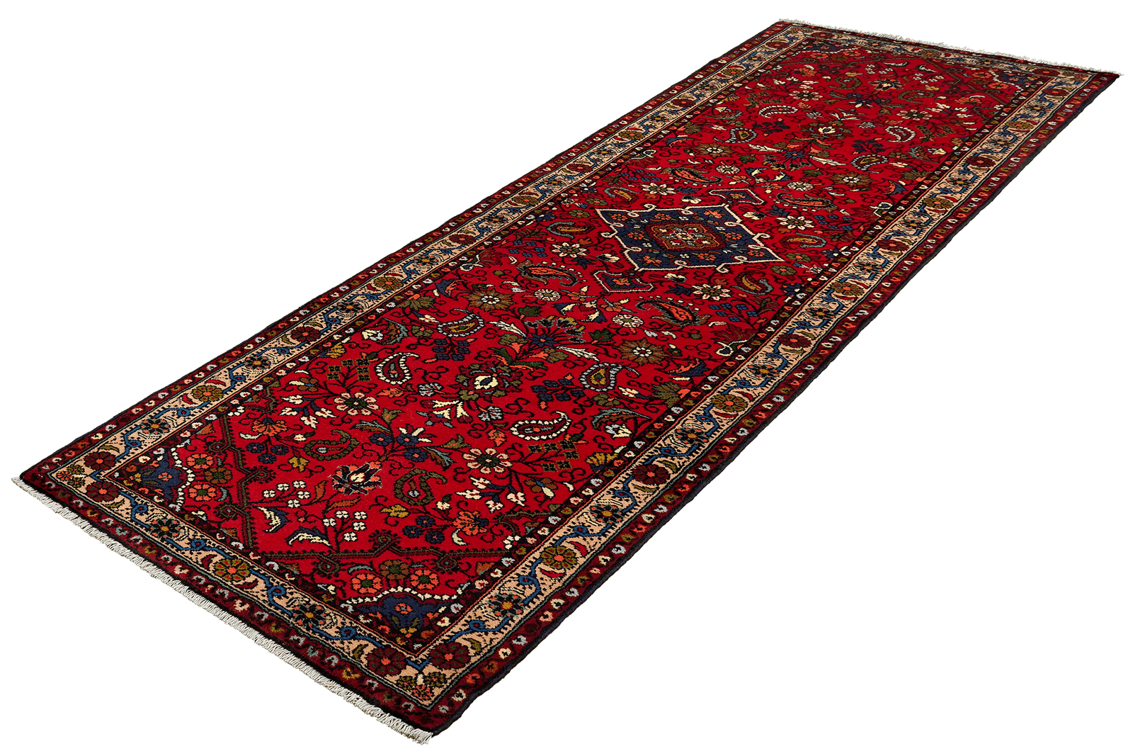 Mehreban — Hand-knotted, 82x292 cm, Red, 100% Virgin Wool | View 5