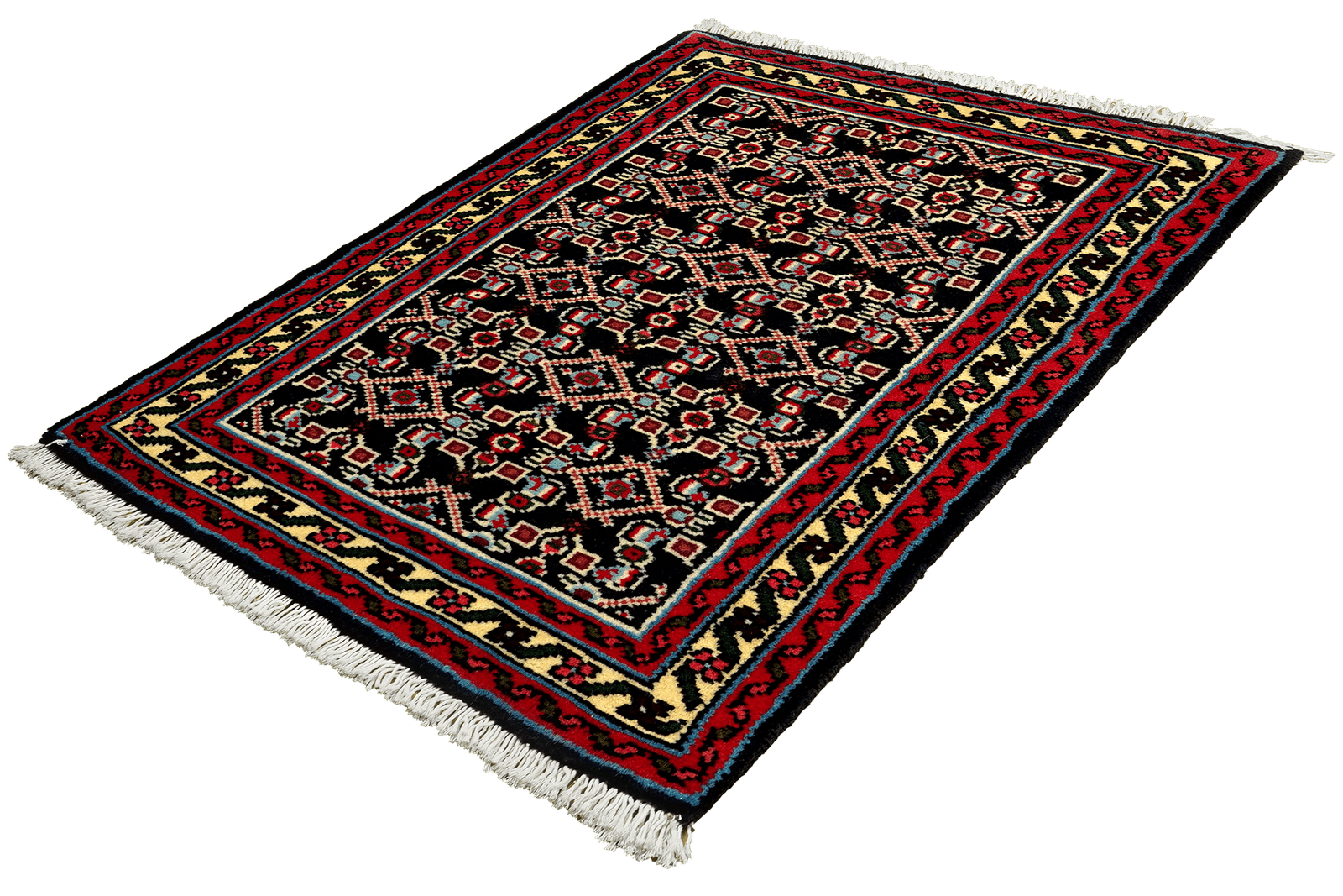 Hamadan — Hand-knotted, 61x94 cm, Blue, 100% Virgin Wool | View 5