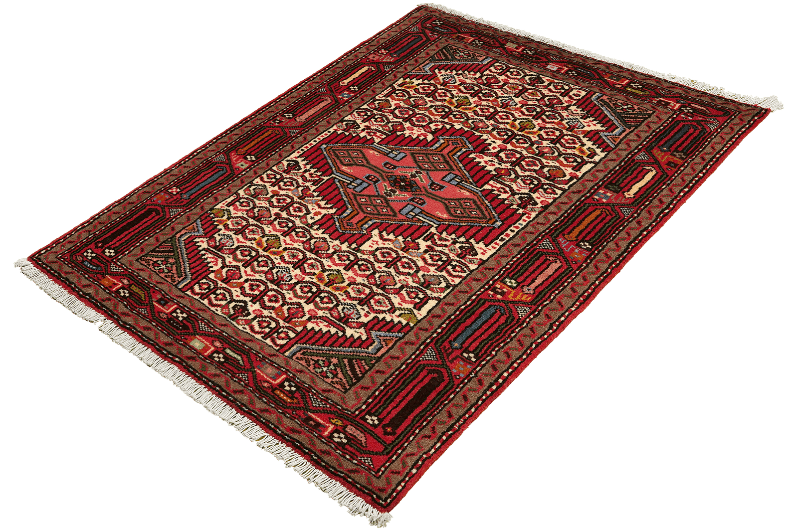 Assadabad — Hand-knotted, 80x116 cm, Beige, 100% Virgin Wool | View 5