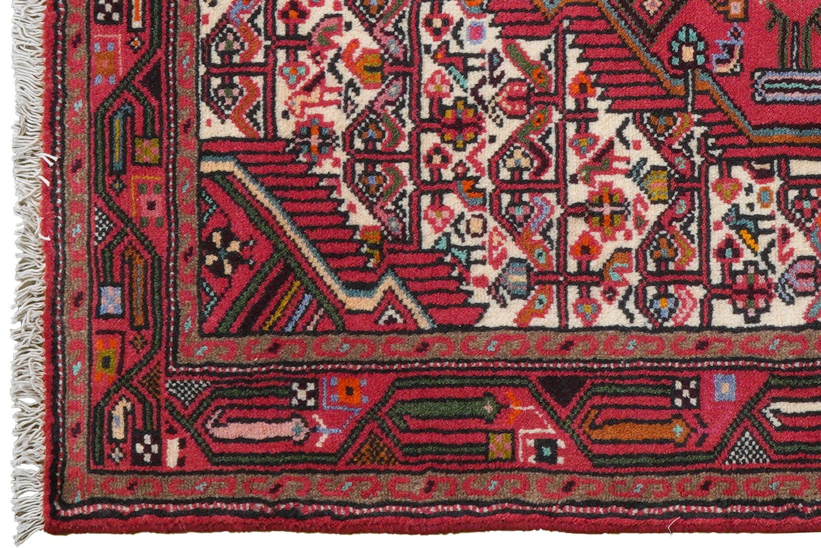 Assadabad — Hand-knotted, 86x121 cm, Beige, 100% Virgin Wool | View 3