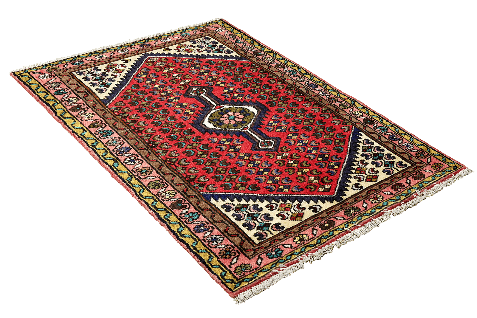 Kolyai — Hand-knotted, 60x104 cm, Red, 100% Virgin Wool | View 4