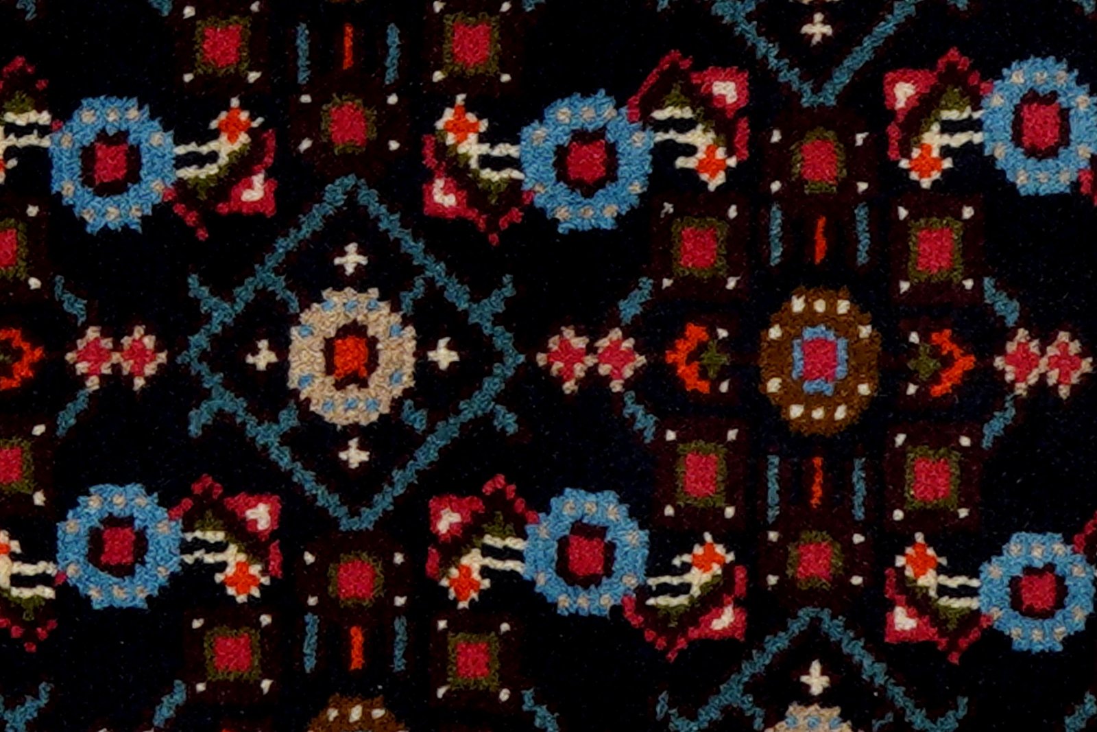 Hamadan — Hand-knotted, 60x92 cm, Blue, 100% Virgin Wool | View 6