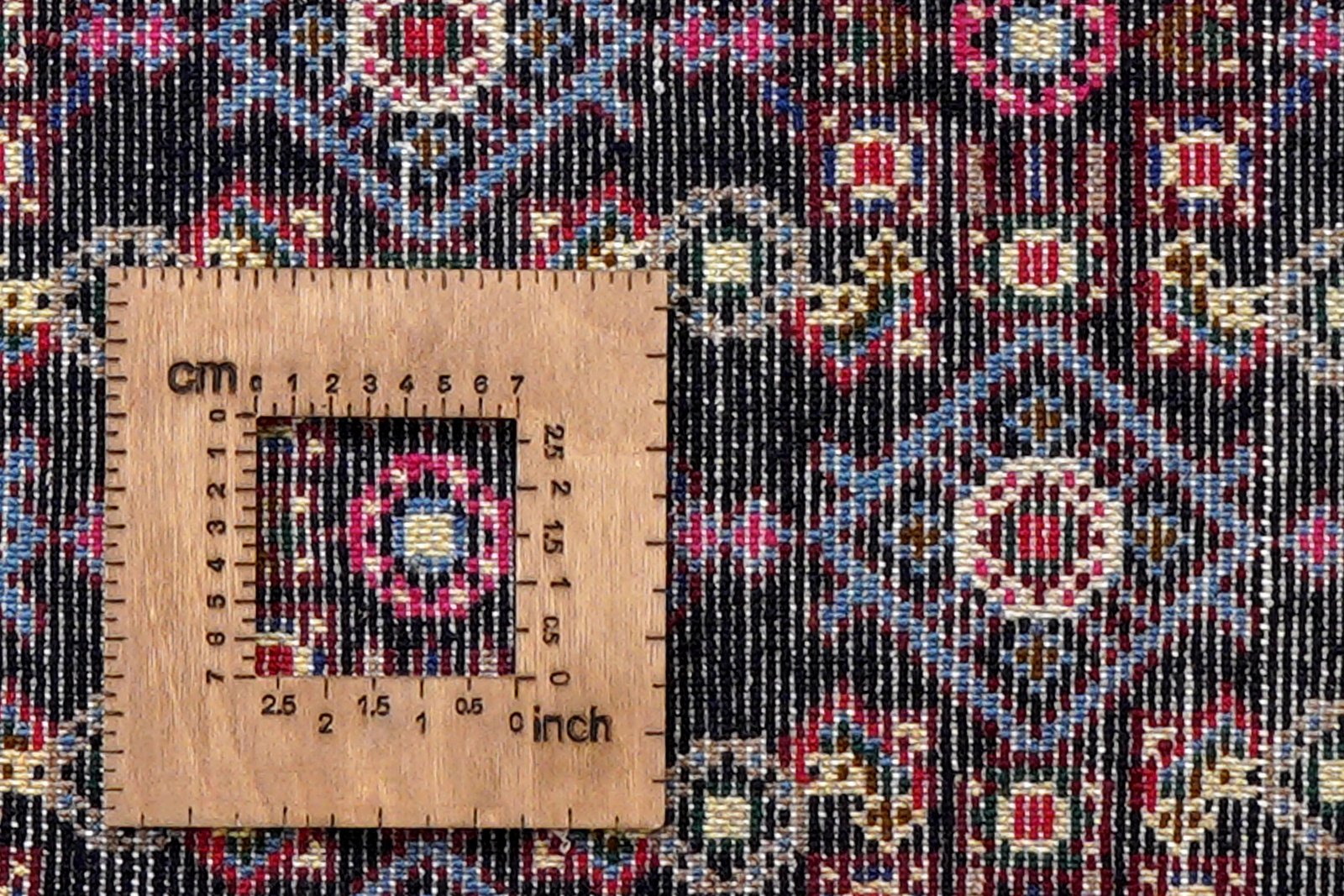 Hamadan — Hand-knotted, 58x89 cm, Blue, 100% Virgin Wool | View 8