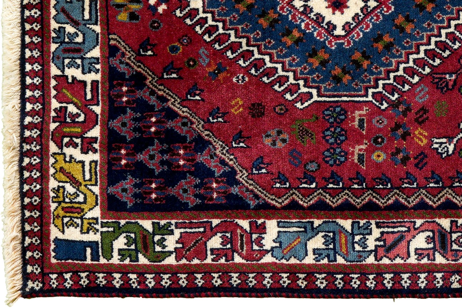 Yalameh — Hand-knotted, 81x128 cm, Red, 100% Virgin Wool | View 3