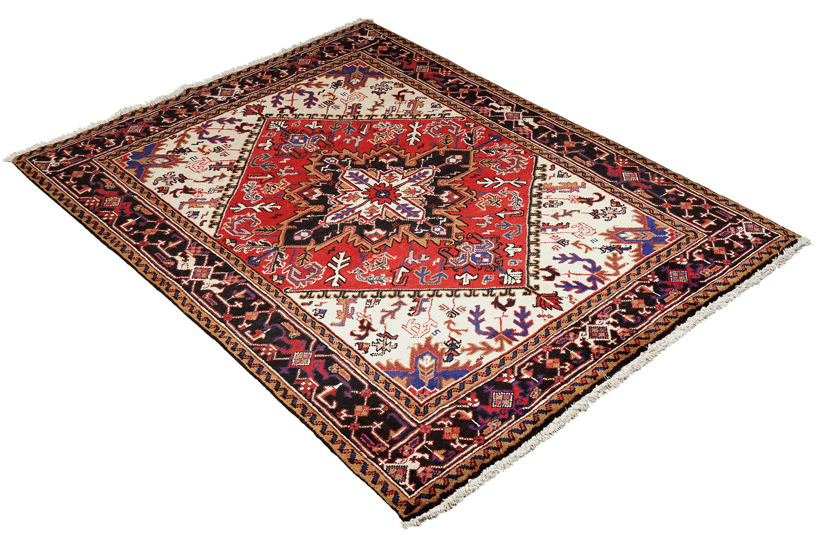Mehrewan — Hand-knotted, 152x199 cm, Red, 100% Virgin Wool | View 4