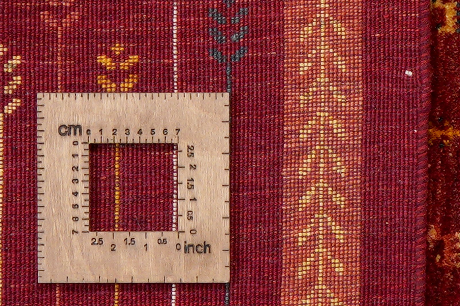 Rizbaf — Hand-knotted, 124x187 cm, Red, 100% Virgin Wool | View 8