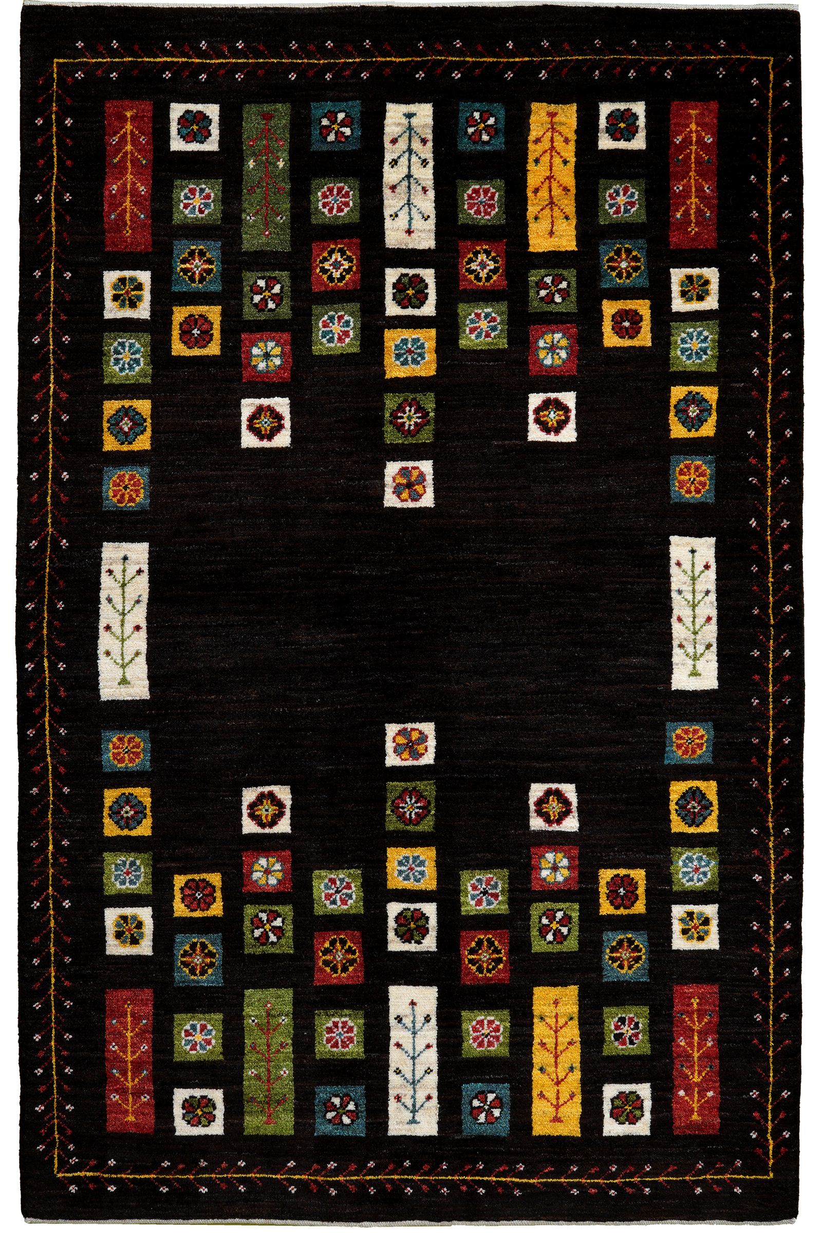 Rizbaf — Handgefertigt, 184x119 cm, Bunt, 100% Virgin Wool | Main view