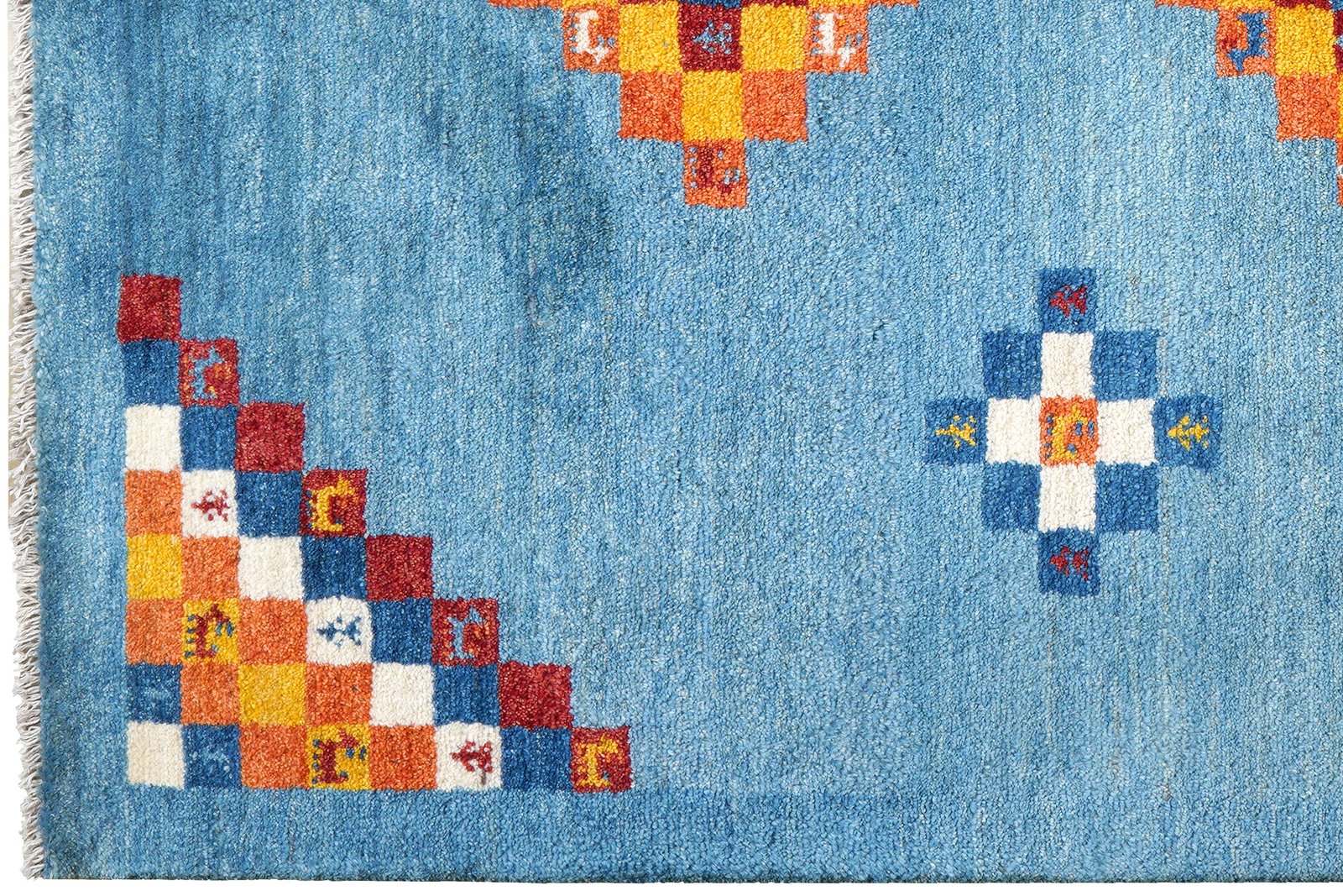 Gabbeh Sonnat — Hand-knotted, 153x194 cm, Blue, 100% Virgin Wool | View 3