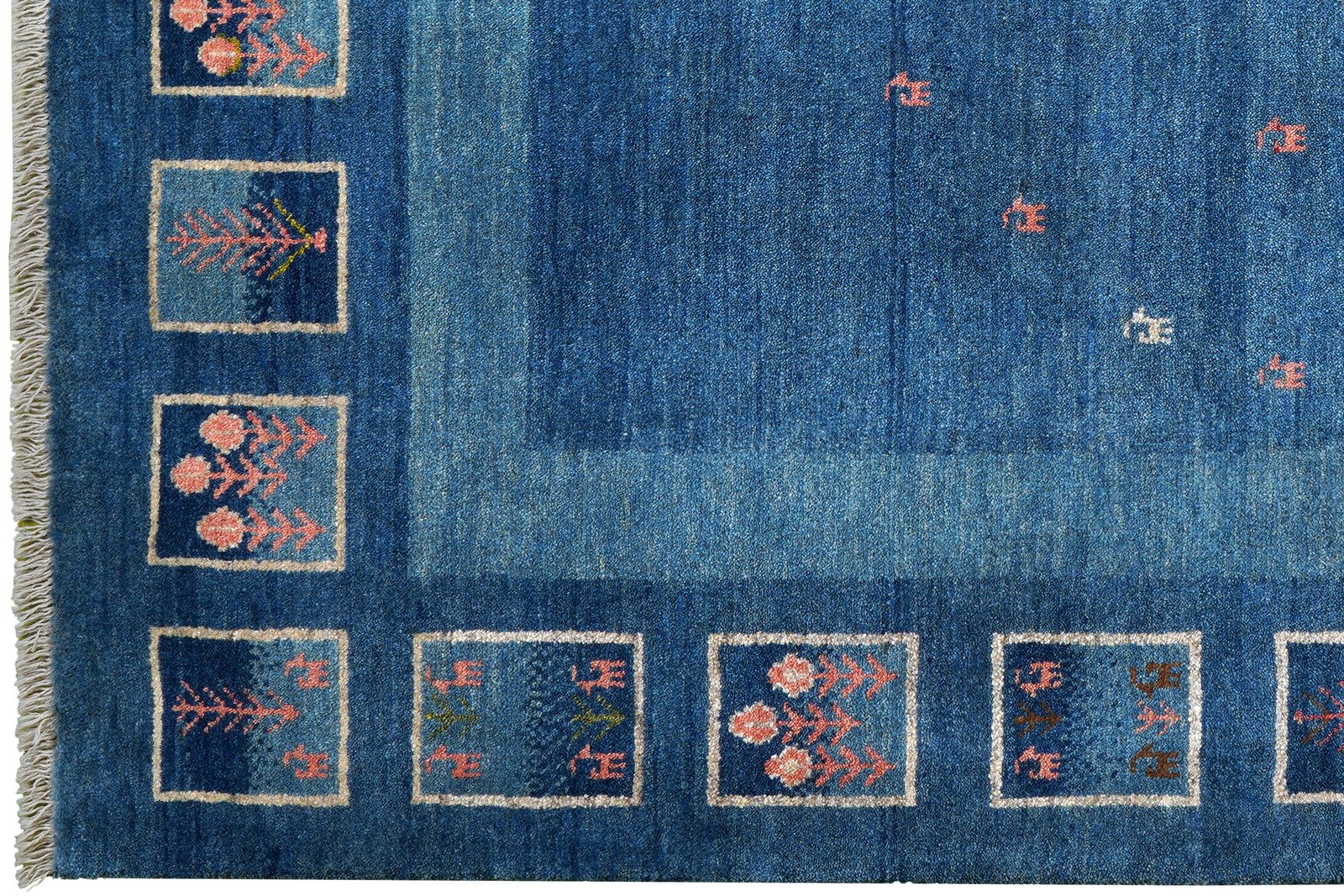 Rizbaf — Hand-knotted, 157x213 cm, Blue, 100% Virgin Wool | View 3