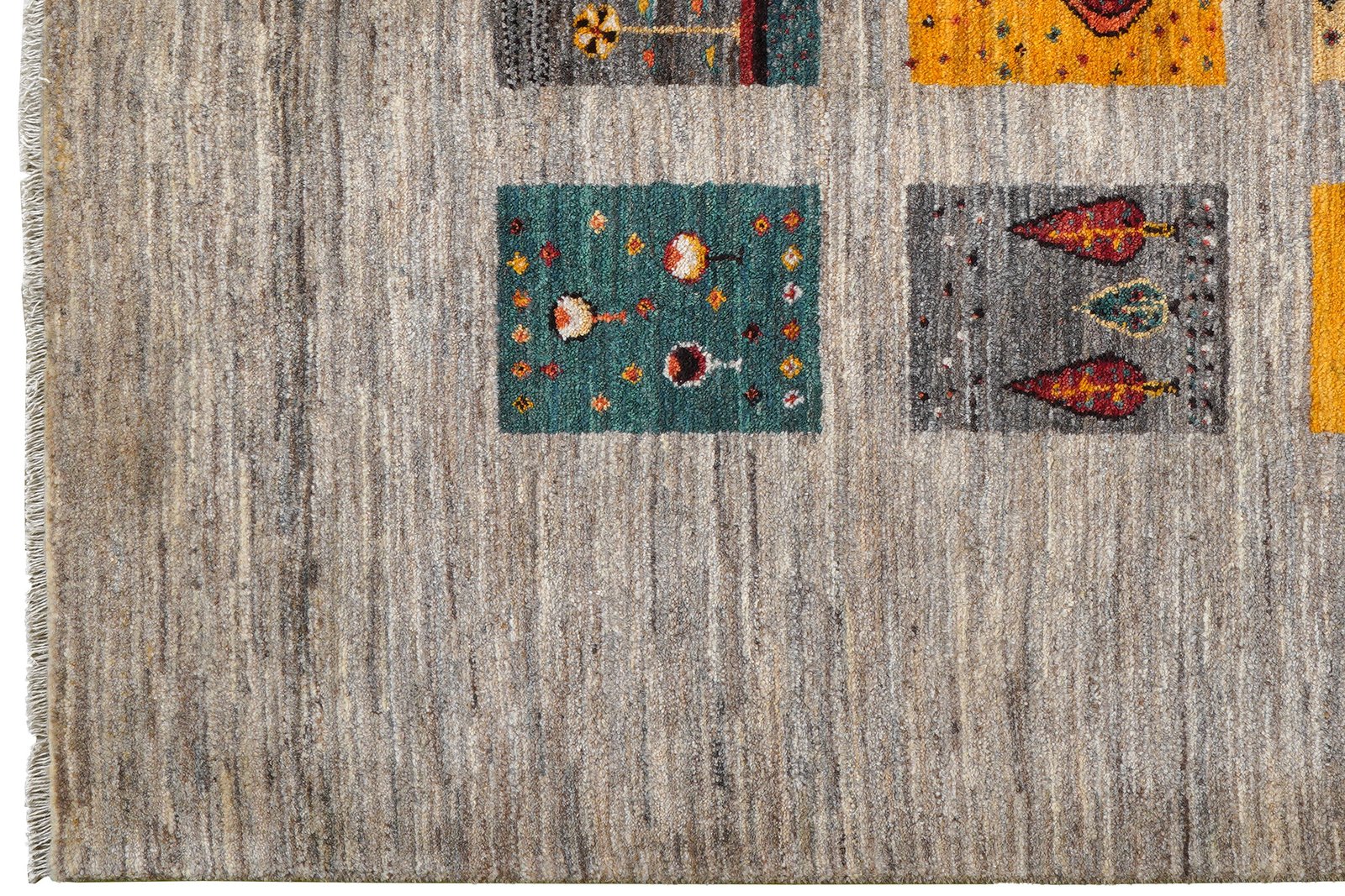 Rizbaf — Hand-knotted, 158x211 cm, Beige, 100% Virgin Wool | View 3