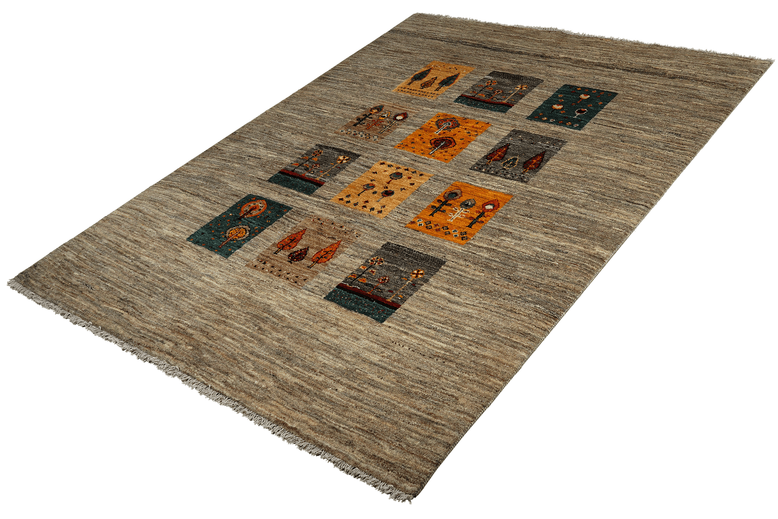 Rizbaf — Hand-knotted, 158x211 cm, Beige, 100% Virgin Wool | View 5