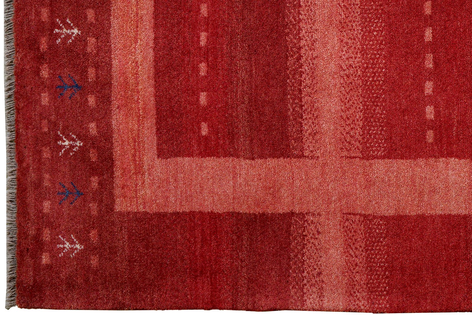 Gabbeh Sonnat — Hand-knotted, 152x204 cm, Red, 100% Virgin Wool | View 3