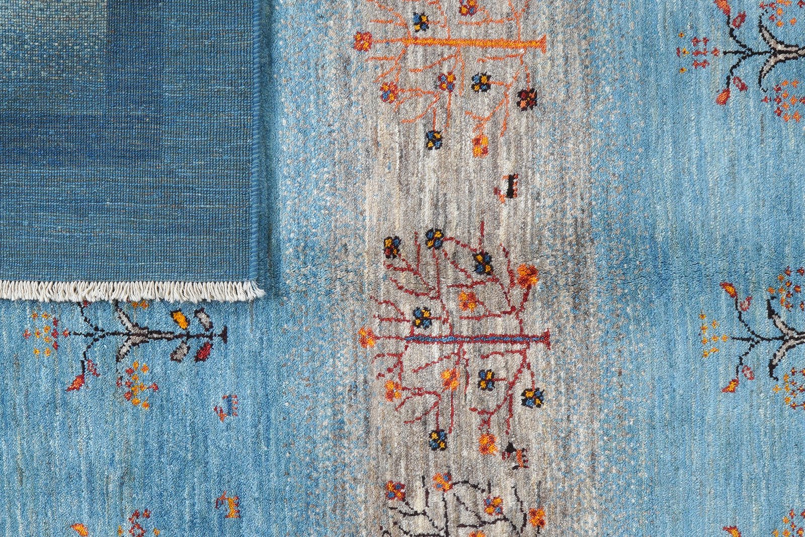 Rizbaf — Hand-knotted, 156x207 cm, Blue, 100% Virgin Wool | View 7