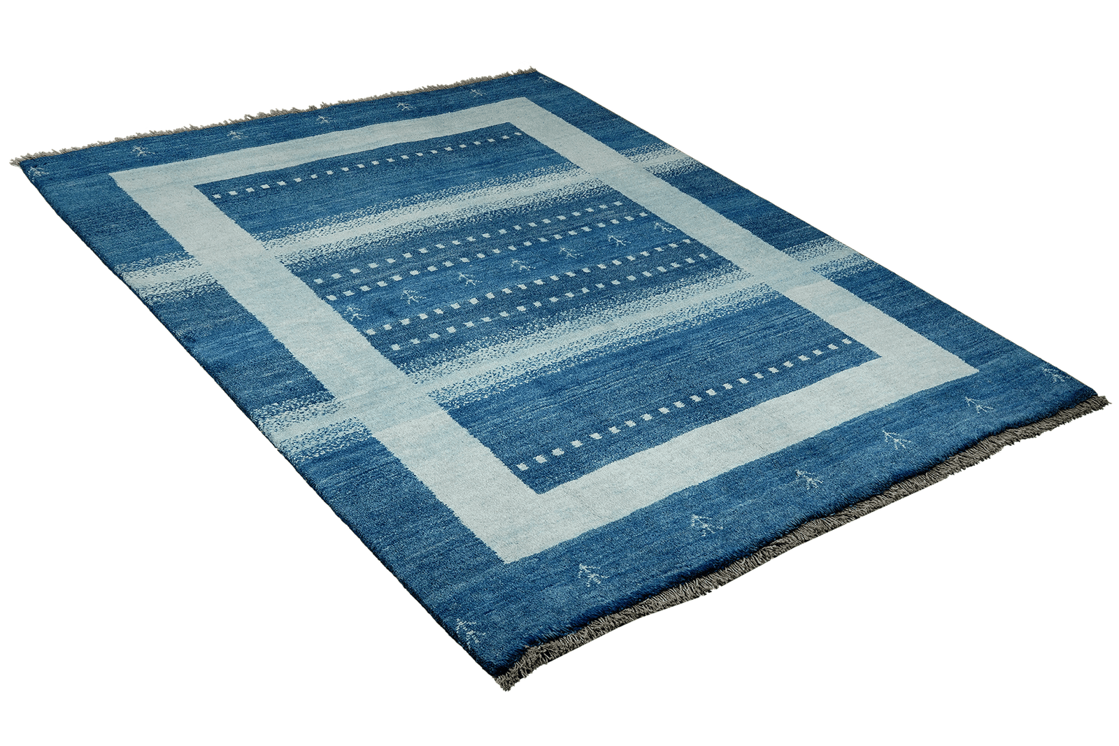Gabbeh Sonnat — Hand-knotted, 153x200 cm, Blue, 100% Virgin Wool | View 4