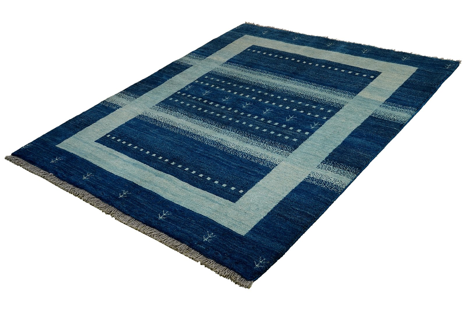 Gabbeh Sonnat — Hand-knotted, 153x200 cm, Blue, 100% Virgin Wool | View 5