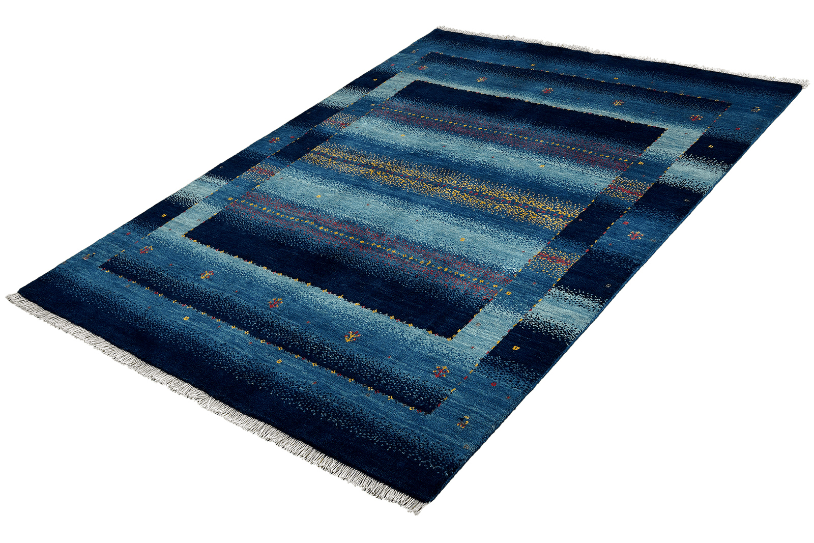 Rizbaf — Hand-knotted, 149x204 cm, Blue, 100% Virgin Wool | View 5