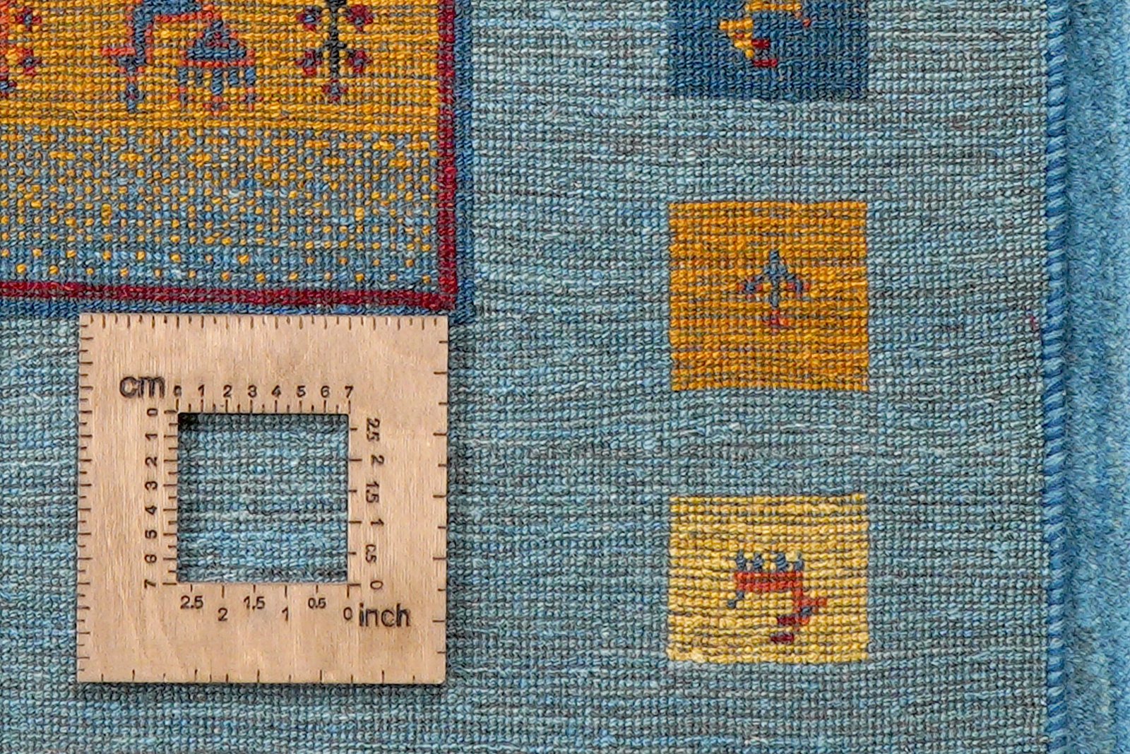 Rizbaf — Hand-knotted, 150x204 cm, Blue, 100% Virgin Wool | View 8
