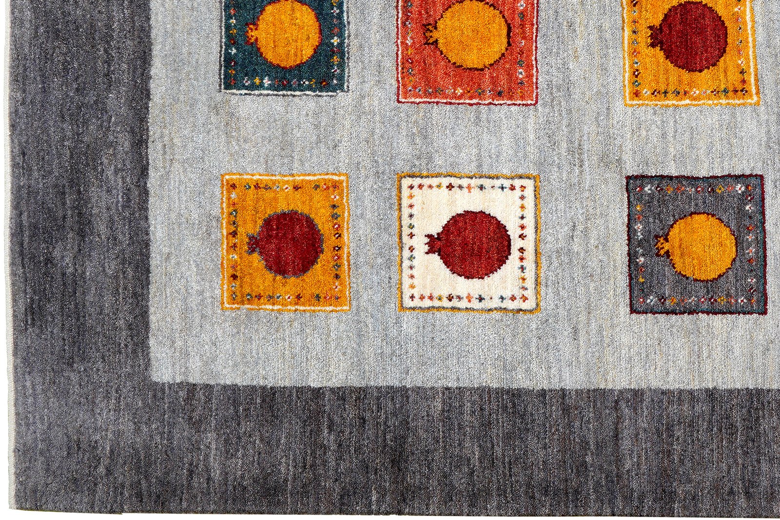 Rizbaf — Hand-knotted, 178x232 cm, Grey, 100% Virgin Wool | View 3