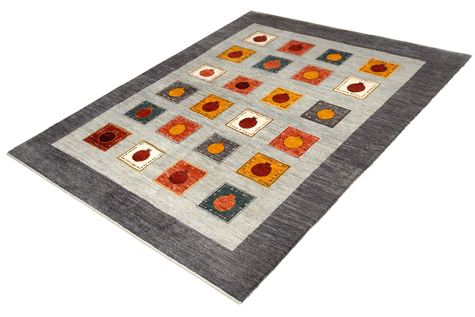 Rizbaf — Hand-knotted, 178x232 cm, Grey, 100% Virgin Wool | View 5