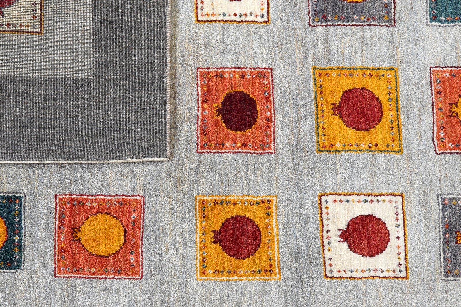 Rizbaf — Hand-knotted, 178x232 cm, Grey, 100% Virgin Wool | View 7