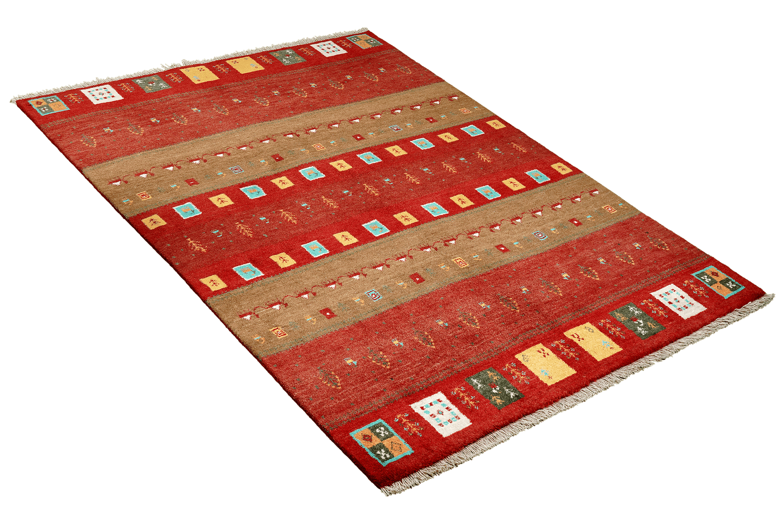 Gabbeh Sonnat — Hand-knotted, 151x200 cm, Multicolor, 100% Virgin Wool | View 4